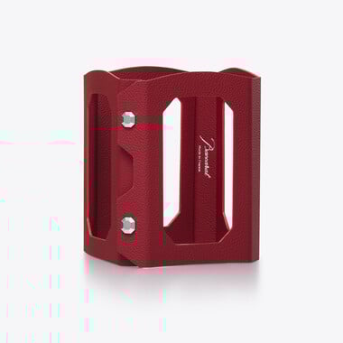 Octogone Decanter Case Baccarat in Red Leather