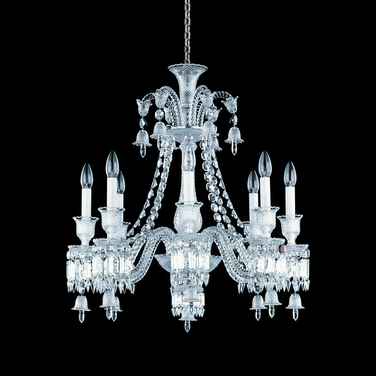 Zénith Chandelier Short (8L) Baccarat in Crystal Clear