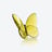 Lucky Butterfly Baccarat in Yellow Crystal