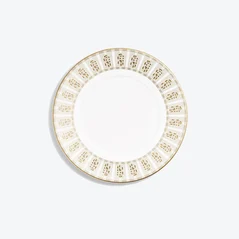 Select Arcadia Gold & Platinum Dessert Plates Baccarat in Porcelain Gold
