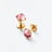 M&eacute;dicis Gold Plated Earrings Baccarat in 18-Karat Gold-Plated Pink