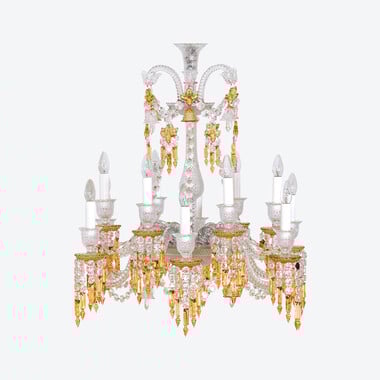 Z&eacute;nith Charleston Chandelier Short (12L) Baccarat in Yellow Crystal