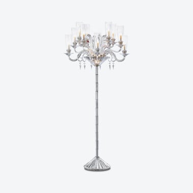 Mille Nuits Candelabra Hurricane Shades (12L) Baccarat in Crystal Clear