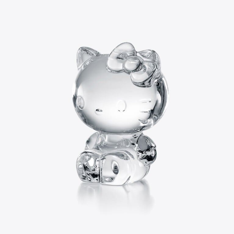 Hello Kitty 水晶擺設 Baccarat, 透明水晶製成