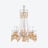 Z&eacute;nith Charleston Chandelier Long (18L) Baccarat、イエローのクリスタル製