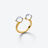 Mini Médicis Toi&Moi Gold Plated Ring