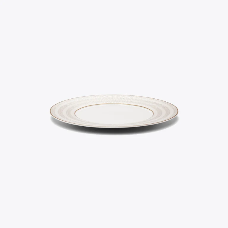 Arcadia Gold & Platinum Dinner Plates Baccarat in Porcelain Gold View 2