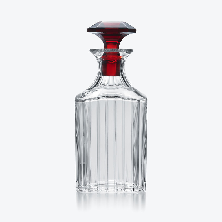 Harmonie Whisky Decanter Clear & red Baccarat