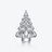 Noël Palmette Fir 2025 Baccarat in Clear Crystal