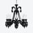 Z&eacute;nith Chandelier Black (8L) Baccarat in Crystal Black