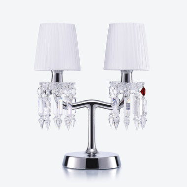 Z&eacute;nith Nomade Lamp Chrome (02L) & Lampshades S Baccarat in