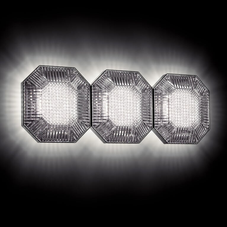 Octogone Wall Unit (3L) Baccarat in Clear Crystal