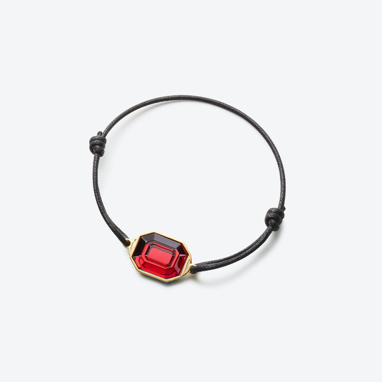 Harcourt Gold Plated Bracelet Baccarat in 18-Karat Gold-Plated Red