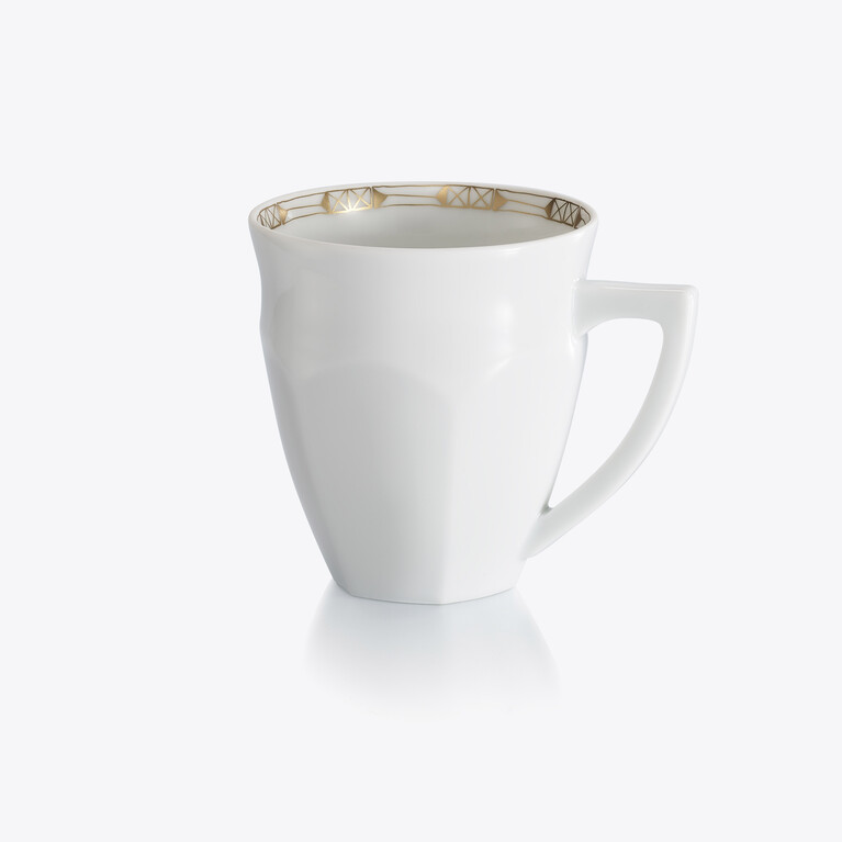 Talleyrand Mug Baccarat in Porcelain White