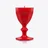 Harcourt Glass Candle Baccarat in Wax Red