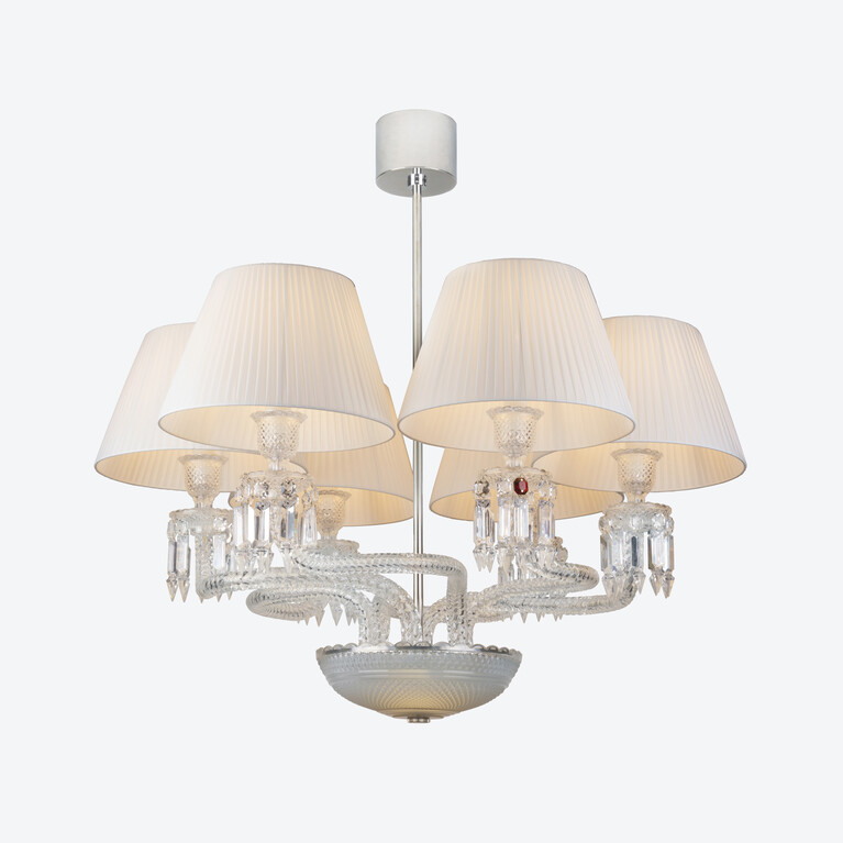 Lustre Tourbillon (6L) Baccarat en Cristal Clair Voir 2