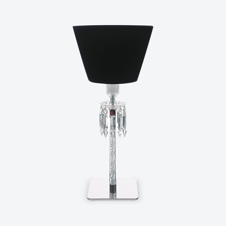 Torch Lamp Baccarat in Black Crystal
