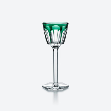 Harcourt Rhine Wine Glass, Dark green