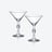 패션 컬렉션 마티니 글라스 by Jean-Charles Boisset Baccarat, 클리어 크리스탈로 만든 마티니 글라스