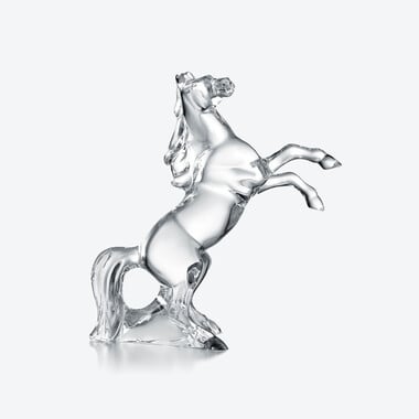Sculpture Cheval Marengo Clair Baccarat