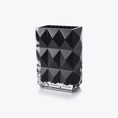 Select Louxor Rectangular Vase Baccarat in Crystal Black