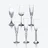 Bubble Box Flutes Set Baccarat, Champagne flute in Crystal Clear