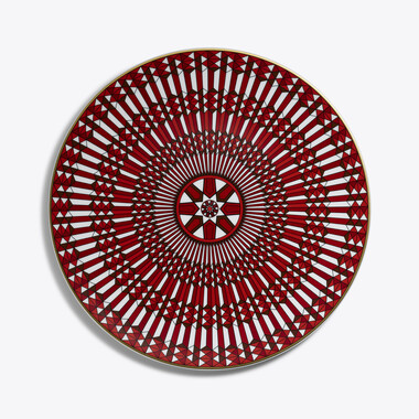 Arcadia Red Show Plate