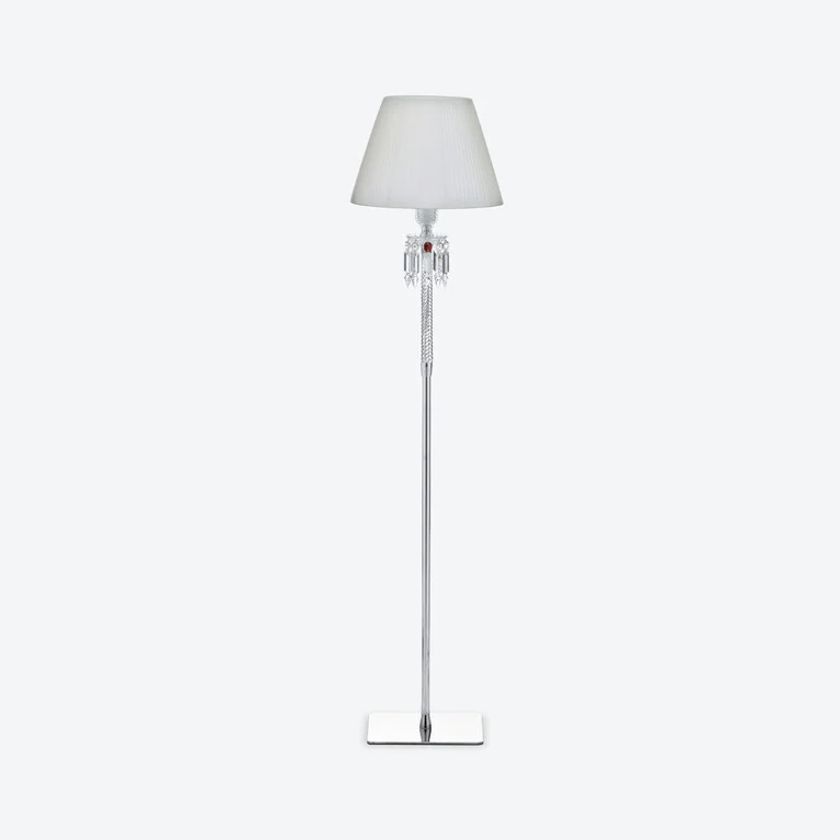 Torch Floor Lamp Baccarat in Crystal White View 1
