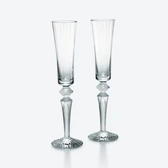 Select Mille Nuits Flutissimo Flutes Baccarat, Champagne flute in Crystal Clear