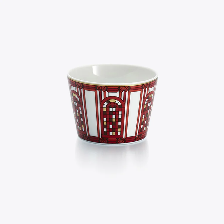 Arcadia Red Timbale Baccarat in Porcelain Red View 1