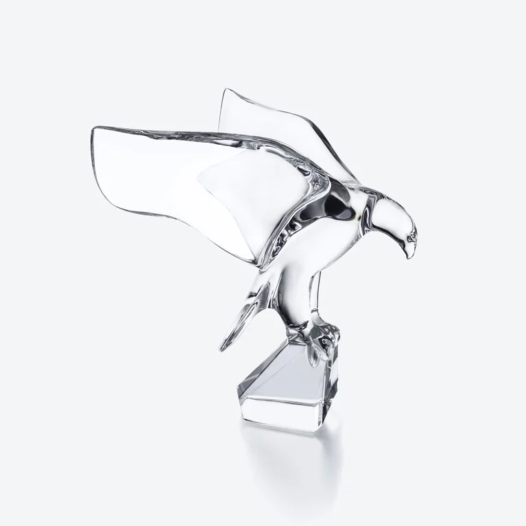 Sculpture Aigle Imp&eacute;rial Baccarat en Cristal Clair Voir 1