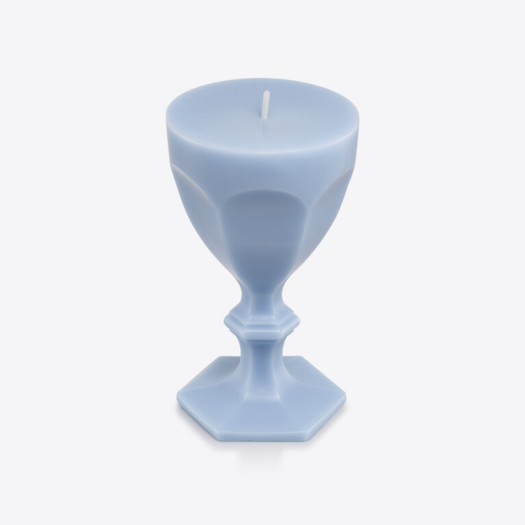 Harcourt Glass Candle Baccarat in Wax Blue View 2
