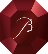 巴卡拉红色八角形水晶标志图片