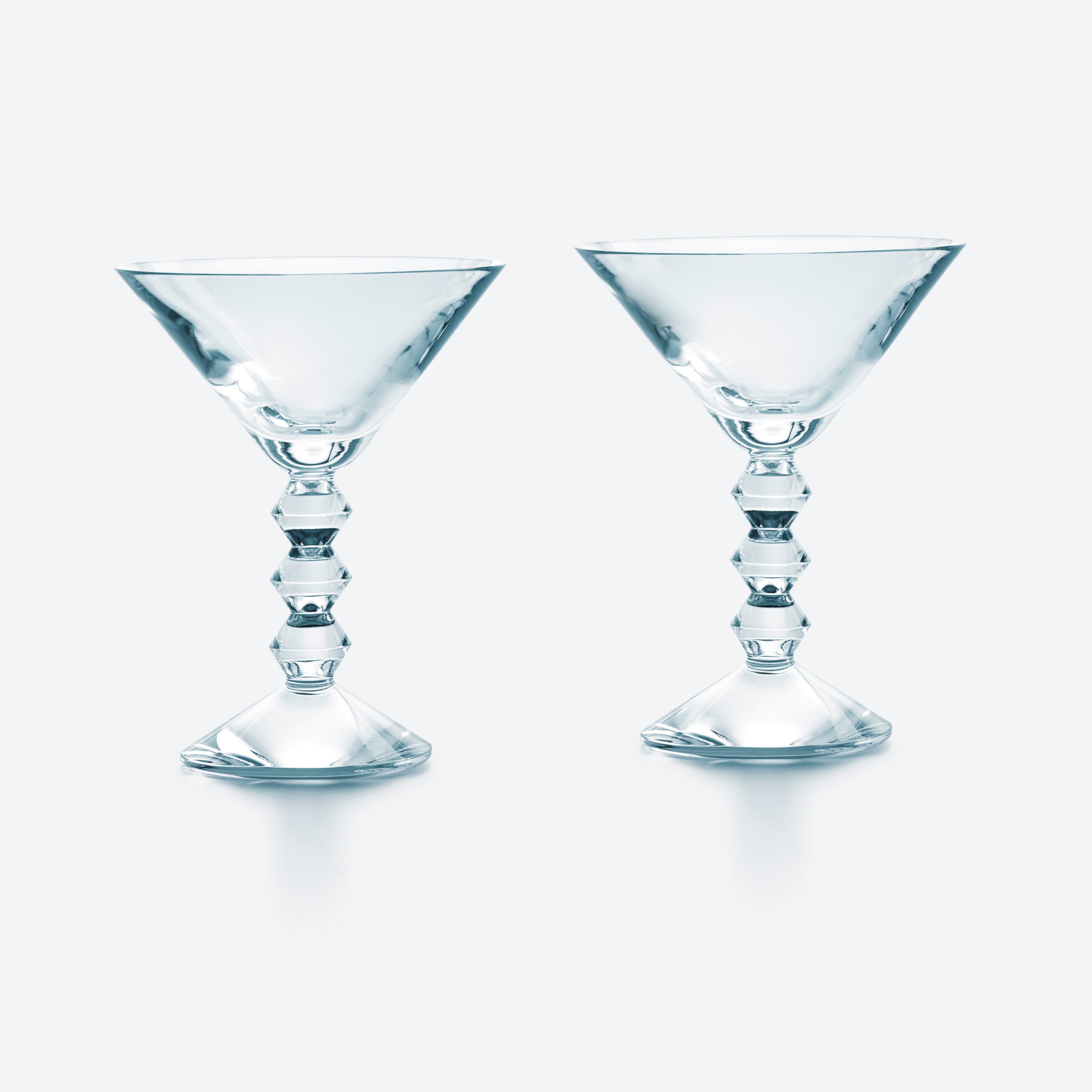 Crystal Bangle Cocktail Glasses, set/4, monogrammed