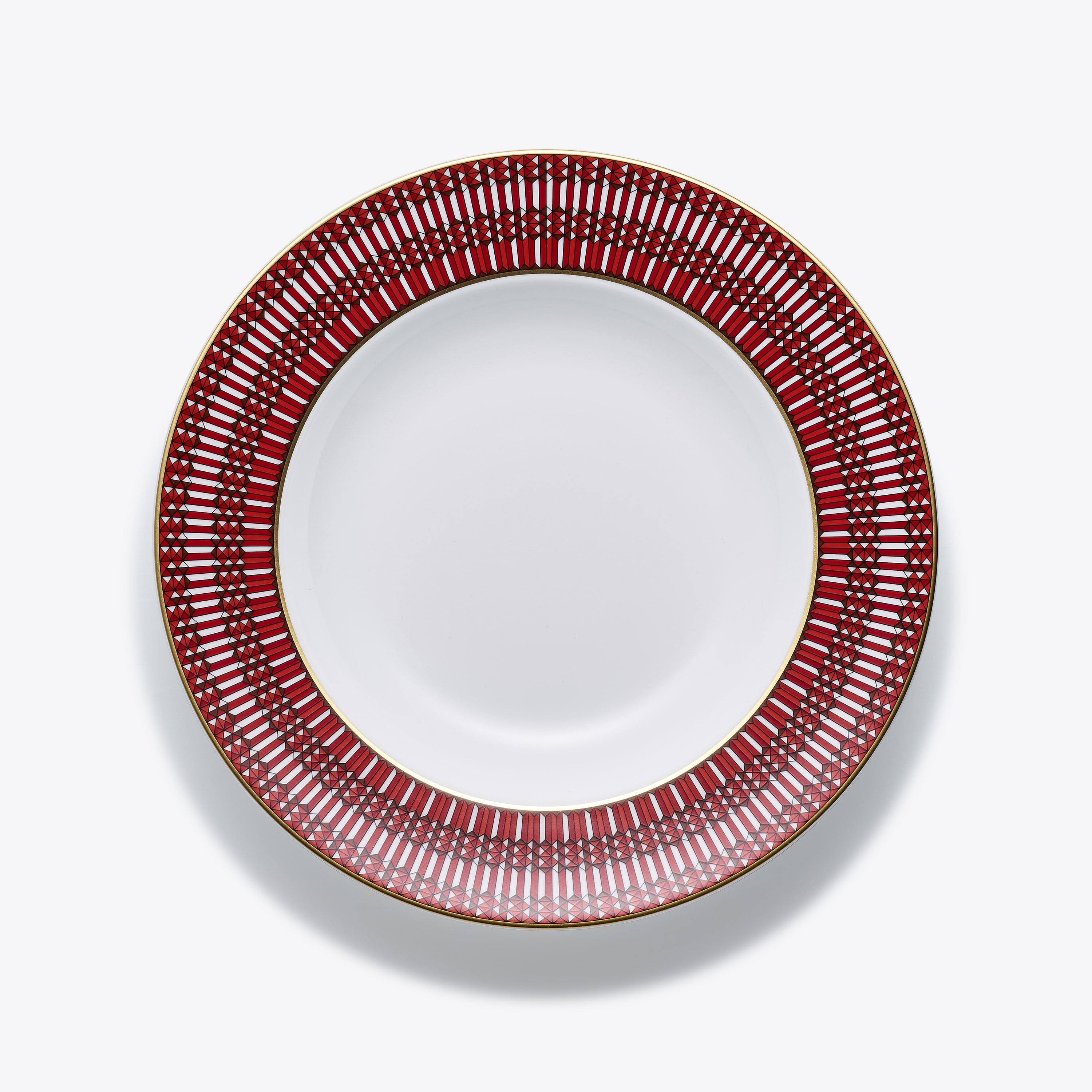 Assiettes Creuses Arcadia Rouge