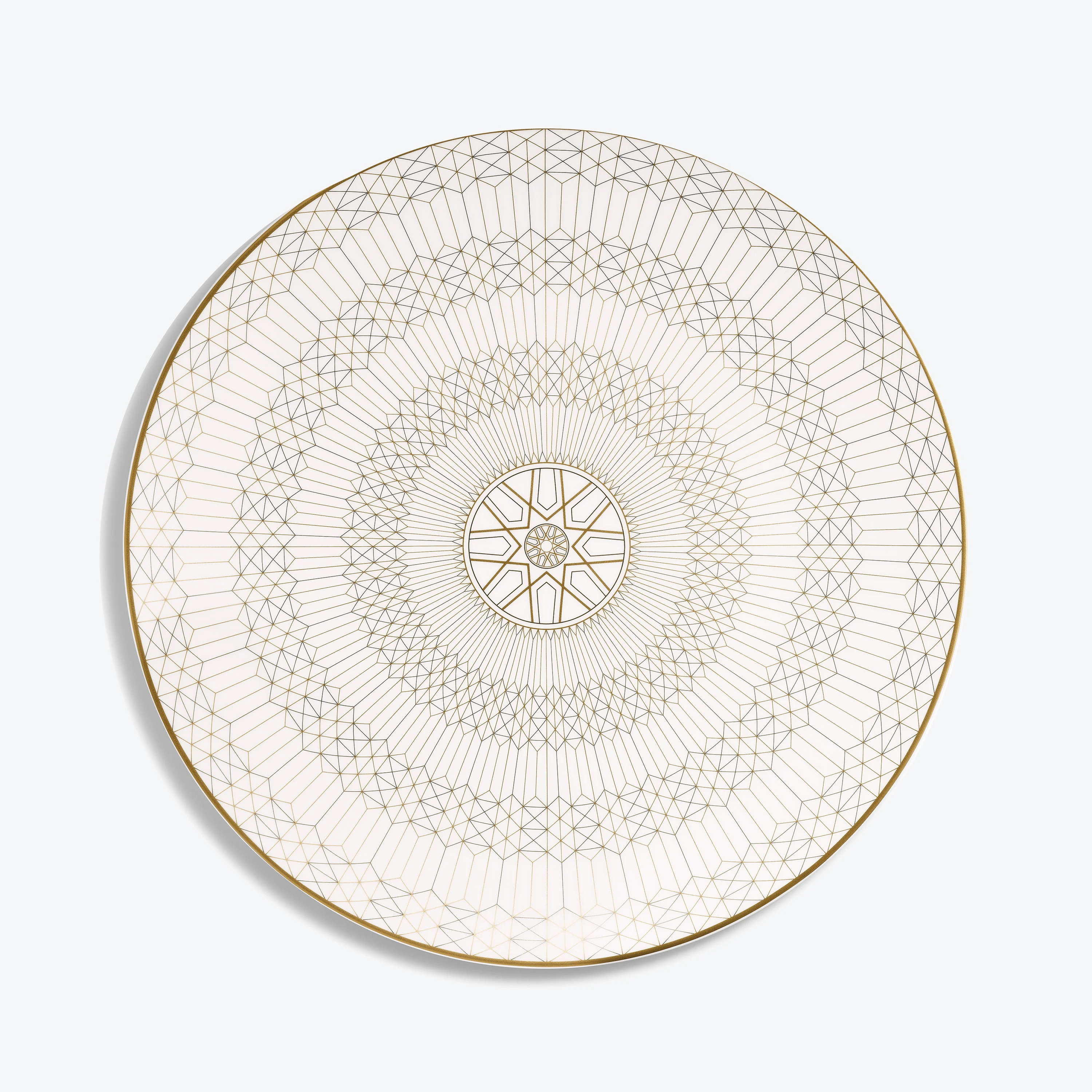 Arcadia Gold & Platinum Show Plate Baccarat in Porcelain Gold