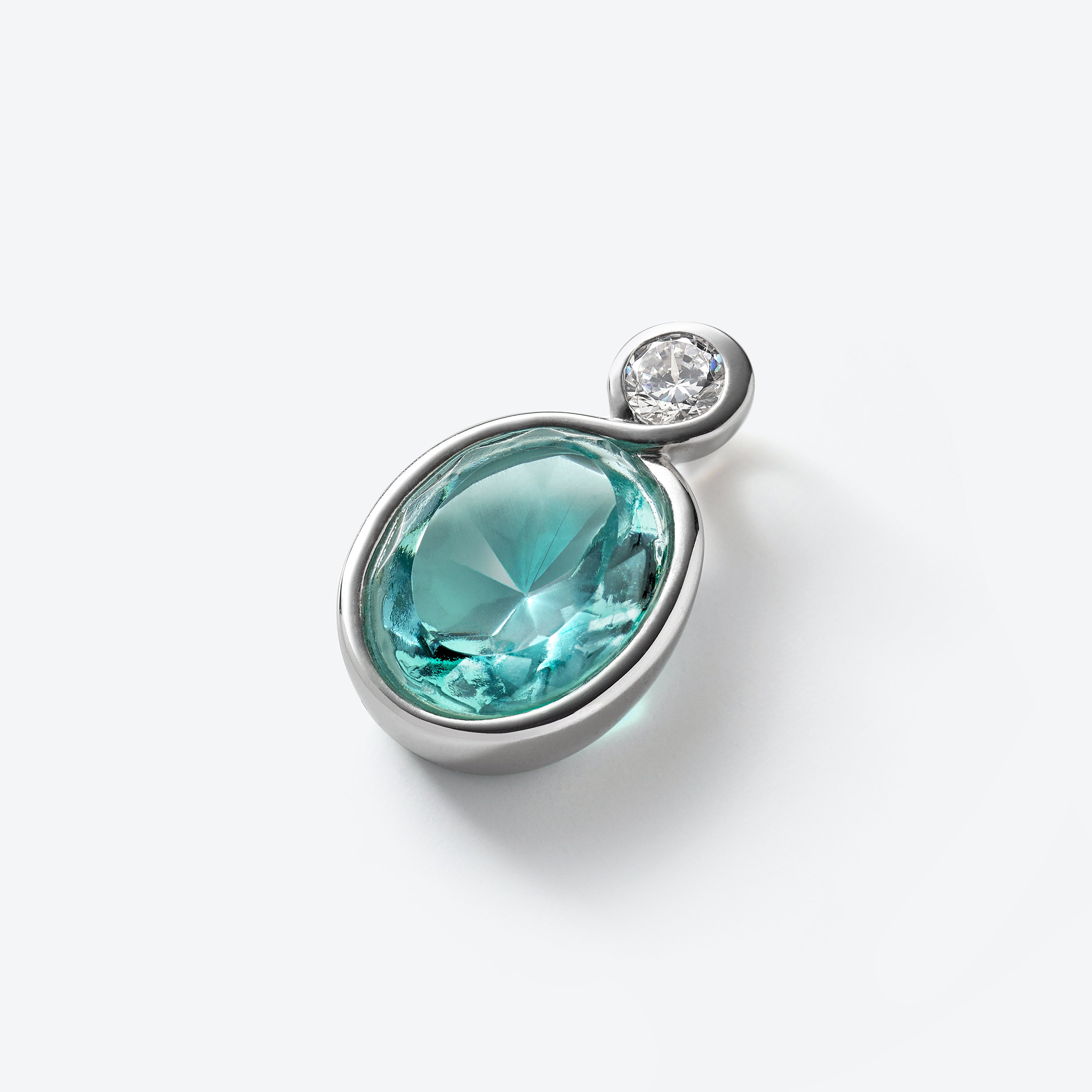 Croisé Silver Pendant Turquoise Baccarat