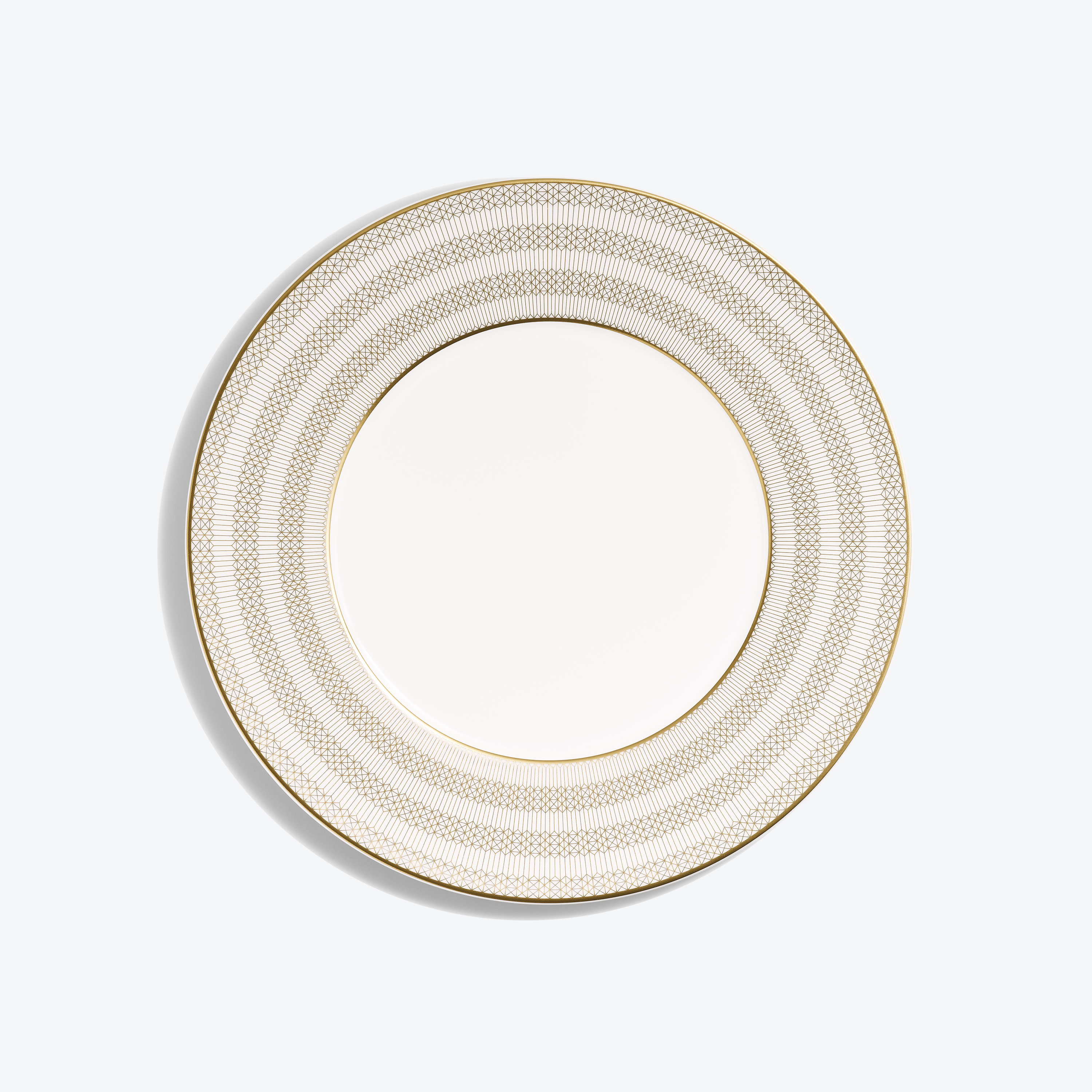 Arcadia Gold & Platinum Dinner Plates Baccarat من بورسلين ذهبي