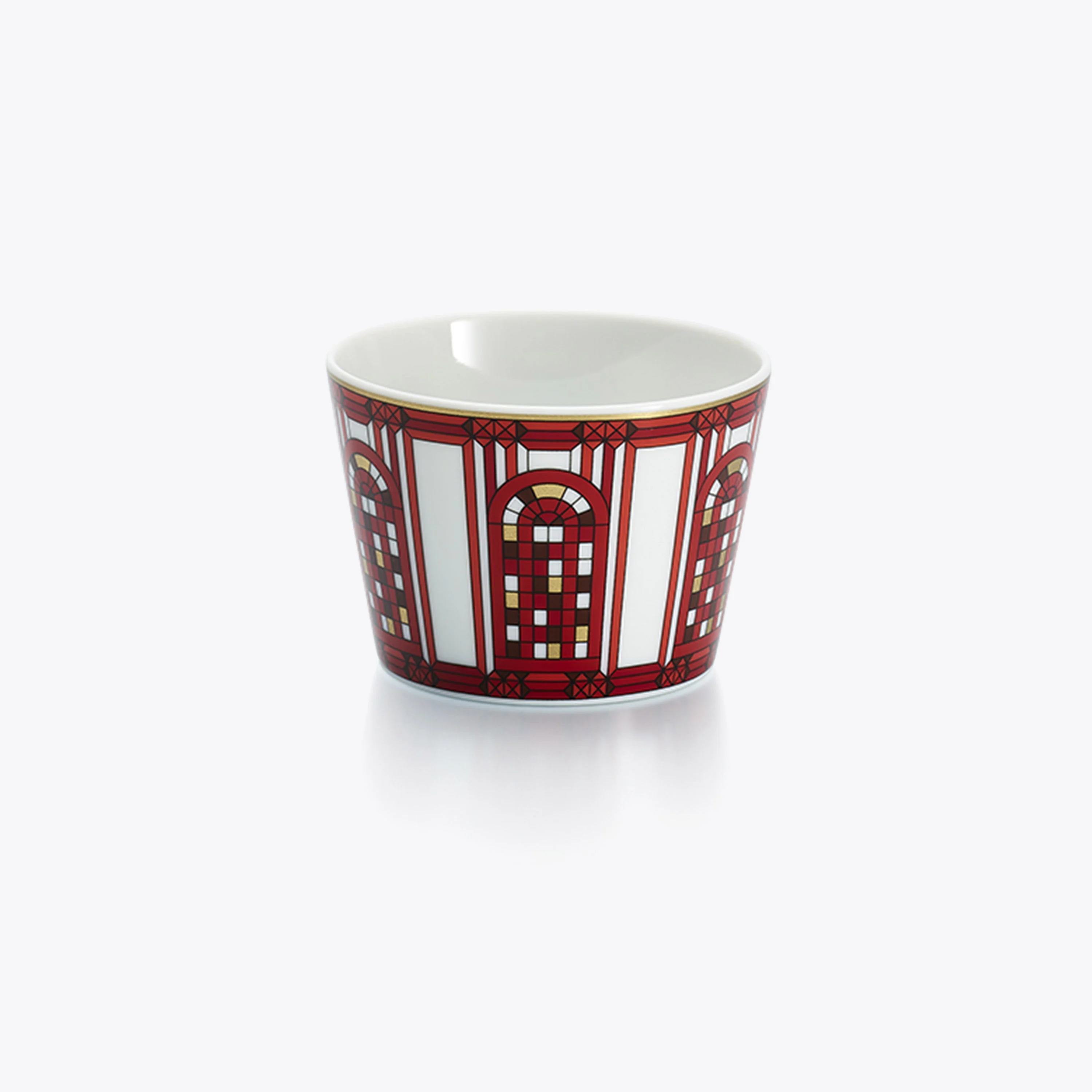 Arcadia Red Timbale Baccarat in Porcelain Red