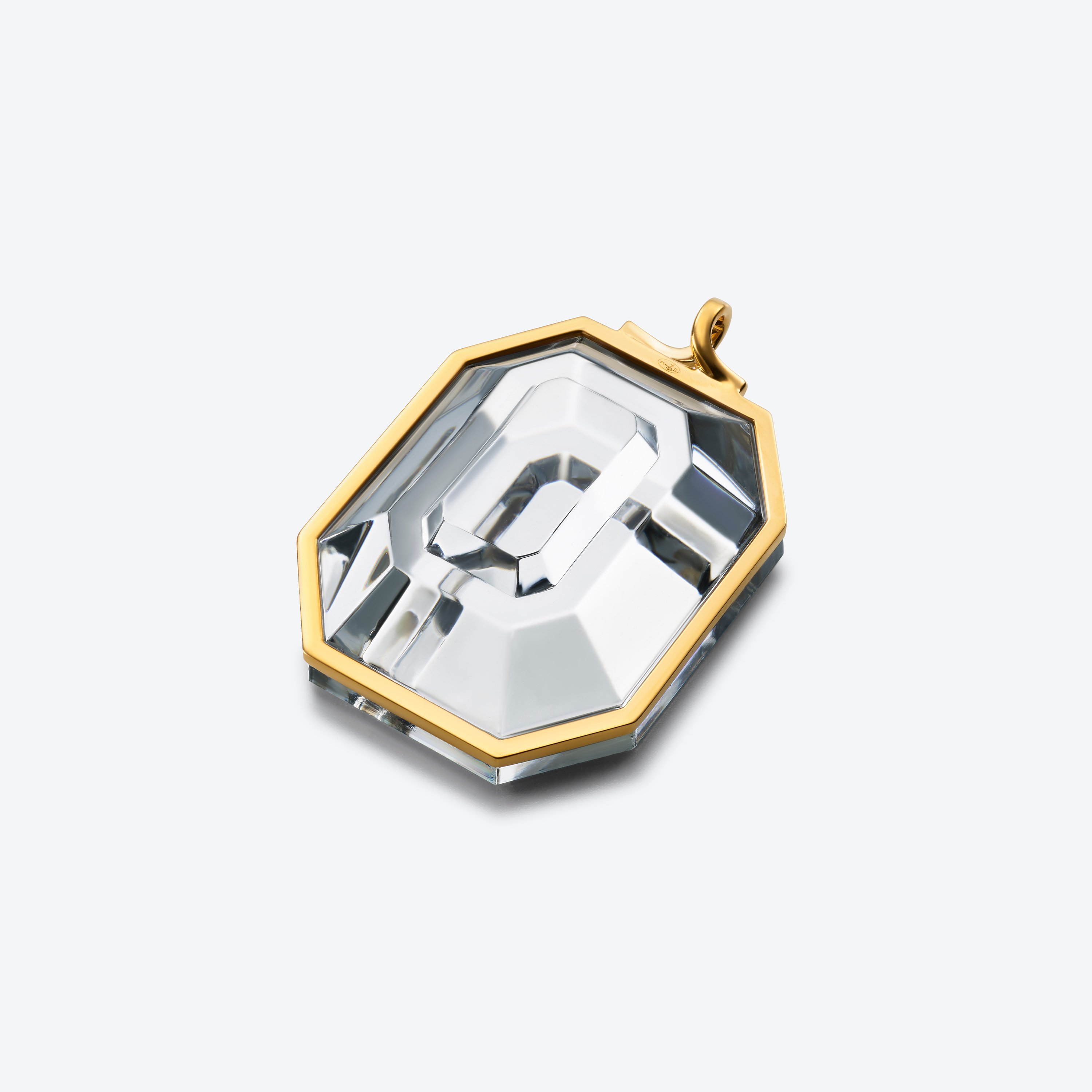 アルクール ペンダントトップ Baccarat、クリアの18-Karat Gold-Plated製