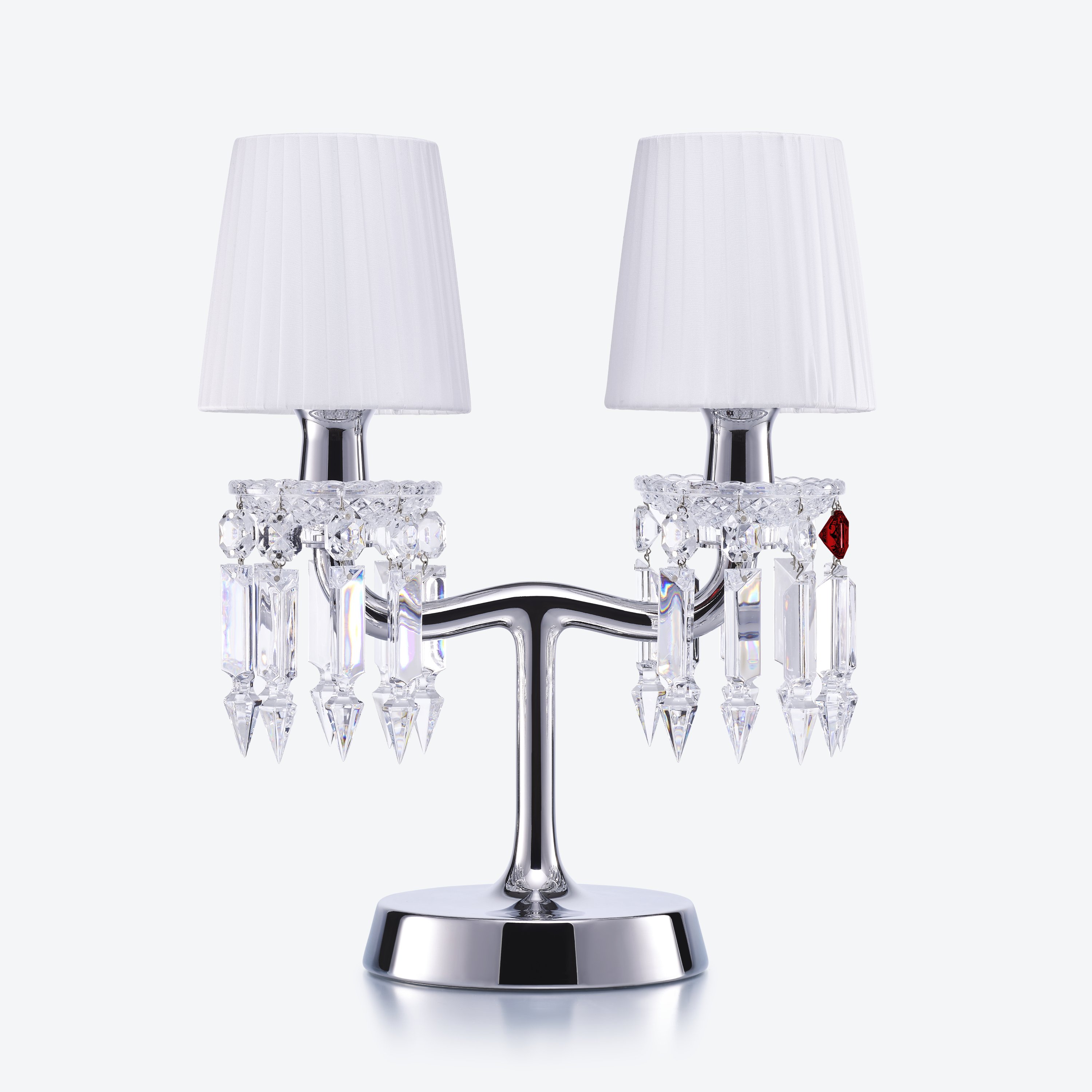 Z&eacute;nith Nomade Lamp (02L) Baccarat in Crystal Silver